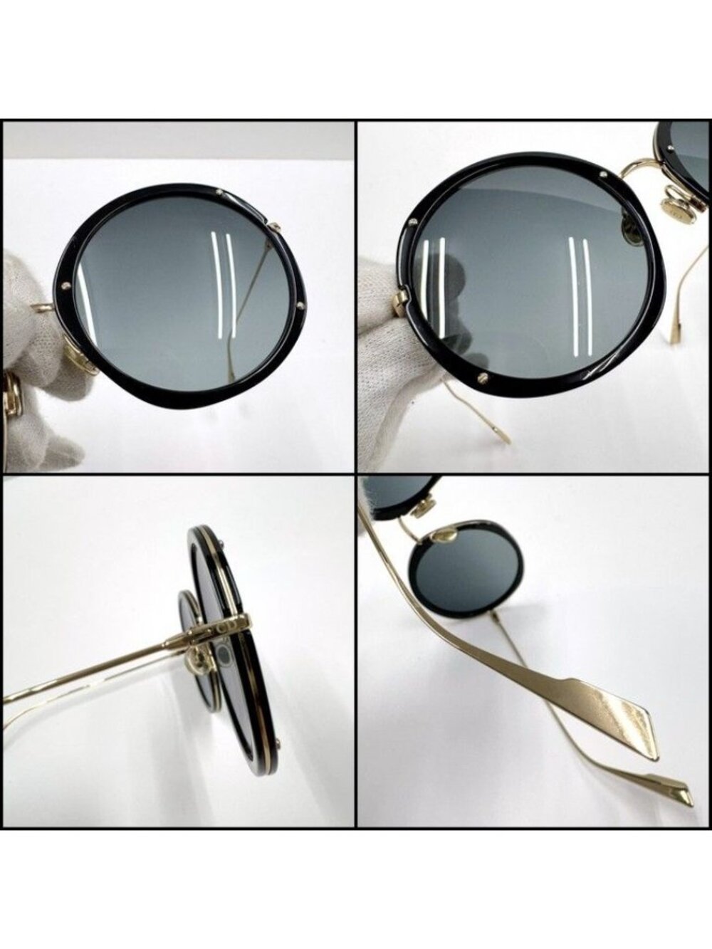 Dior Hypnotic 1 Sunglasses Champagne Gold Flame Black Cles Lens - Picture 2 of 7
